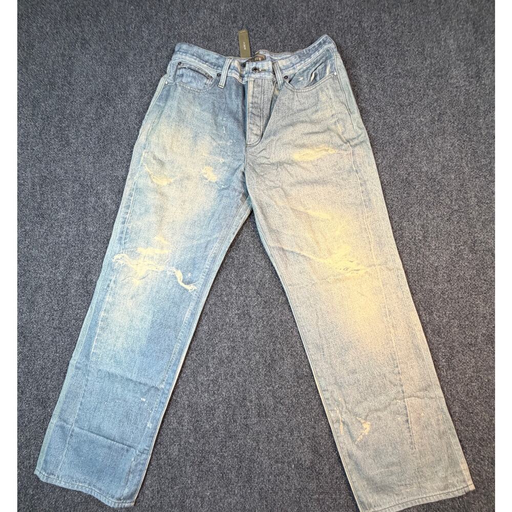 J.CREW Point Sur Distressed Print Jeans Size 30 NWT